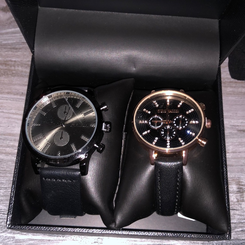 Steve Madden his and hers watches. Brand new, never worn